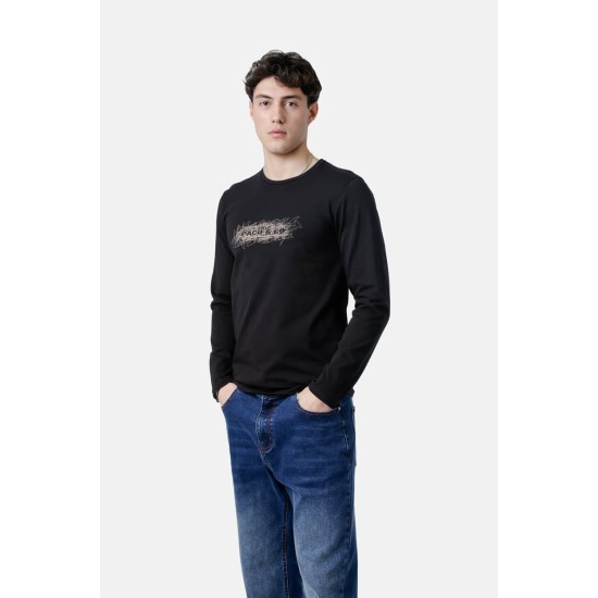 PACO&CO 2581030 BLACK Μπλούζα με μακρύ μανίκι