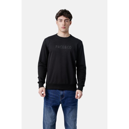 PACO&CO 2581041 BLACK Φούτερ με τύπωμα 