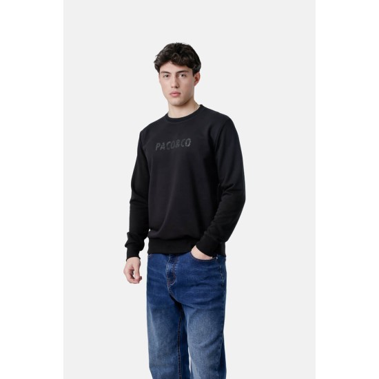 PACO&CO 2581041 BLACK Φούτερ με τύπωμα 