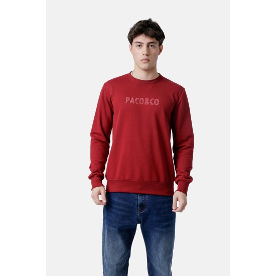 PACO&CO 2581041 RED Φούτερ με τύπωμα 