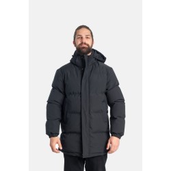 PACO&CO 2598204 BLACK Ανδρικό PARKA με αποσπώμενη κουκούλα