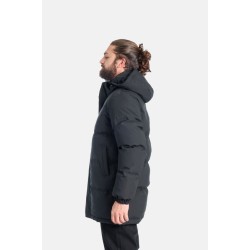 PACO&CO 2598204 BLACK Ανδρικό PARKA με αποσπώμενη κουκούλα
