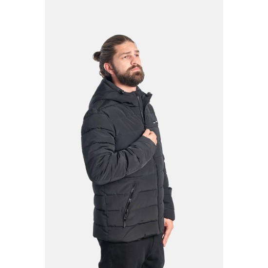 PACO&CO 2598215 BLACK Ανδρικό puffer jacket 