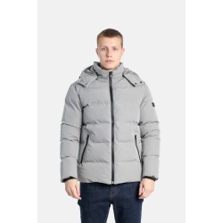 PACO&CO 2598219 GREY Ανδρικό puffer με αποσπώμενη κουκούλα