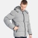 PACO&CO 2598219 GREY Ανδρικό puffer με αποσπώμενη κουκούλα