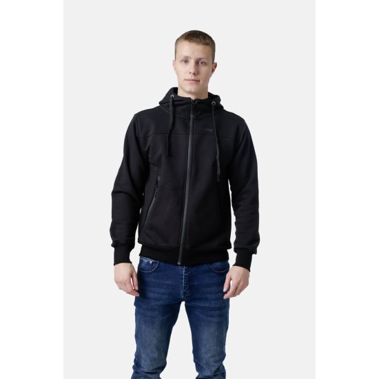 PACO&CO 2581101 BLACK Ανδρική φούτερ ζακέτα 