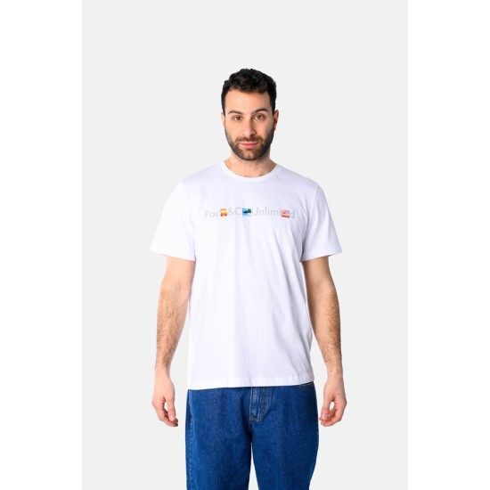 Ανδρικό T-shirt PACO&CO 2531040 WHITE