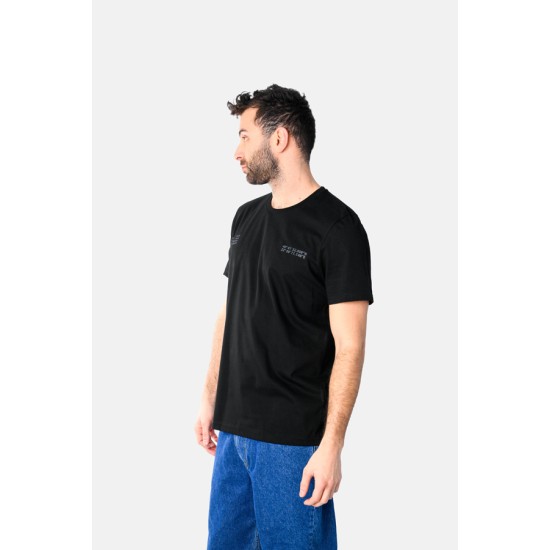 Ανδρικό T-shirt PACO&CO 2531032 BLACK Κανονική γραμμή- Cotton