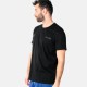 Ανδρικό T-shirt PACO&CO 2531032 BLACK Κανονική γραμμή- Cotton