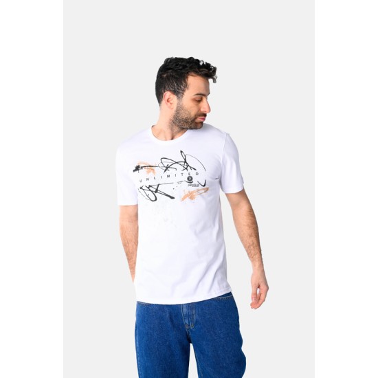 Ανδρικό T-shirt PACO&CO 2531044 WHITE