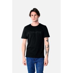 Ανδρικό T-shirt PACO&CO 2531057 BLACK Κανονική γραμμή- Cotton