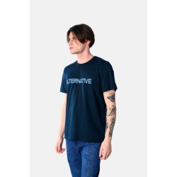 Ανδρικό T-shirt PACO&CO 2531057 NAVY Κανονική γραμμή- Cotton