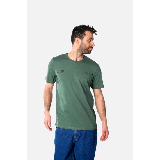 Ανδρικό T-shirt PACO&CO 2531032 GREEN Κανονική γραμμή- Cotton