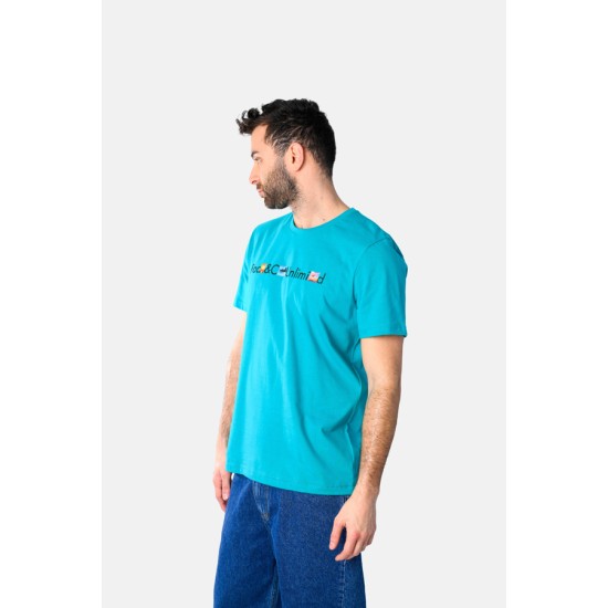 Ανδρικό T-shirt PACO&CO 2531040 DEEP TEAL
