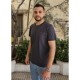 Ανδρικό T-shirt PACO&CO 2531032 GREY Κανονική γραμμή- Cotton