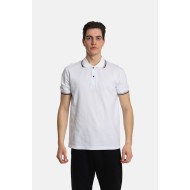 Ανδρική Μπλούζα Polo PACO&CO 2431090 WHITE - Κανονική γραμμή