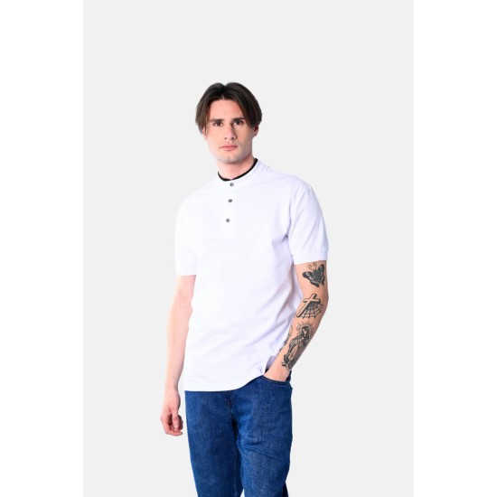 PACO&CO 2531089 WHITE Ανδρικό Polo Mao 