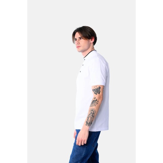 PACO&CO 2531089 WHITE Ανδρικό Polo Mao 