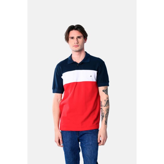 Ανδρική Μπλούζα Polo PACO&CO 2531091 RED Κανονική γραμμή