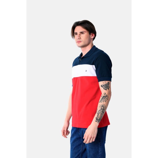 Ανδρική Μπλούζα Polo PACO&CO 2531091 RED Κανονική γραμμή