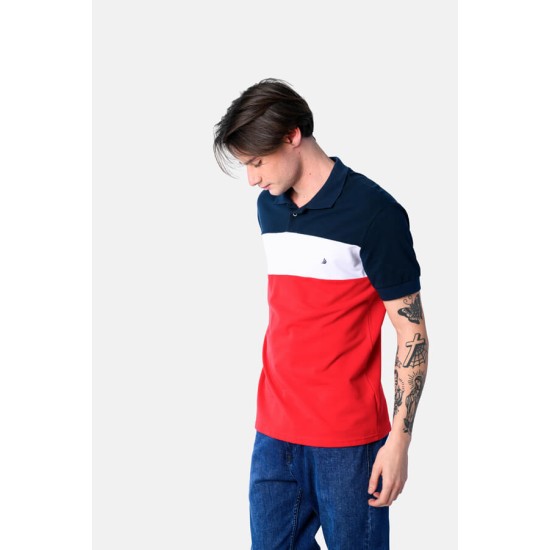 Ανδρική Μπλούζα Polo PACO&CO 2531091 RED Κανονική γραμμή