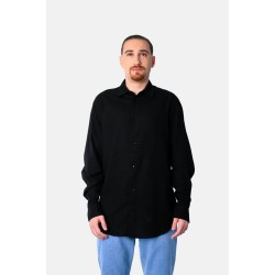 PACO&CO 2548522 BLACK Ανδρική Λινή πουκαμίσα