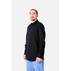 PACO&CO 2548522 BLACK Ανδρική Λινή πουκαμίσα