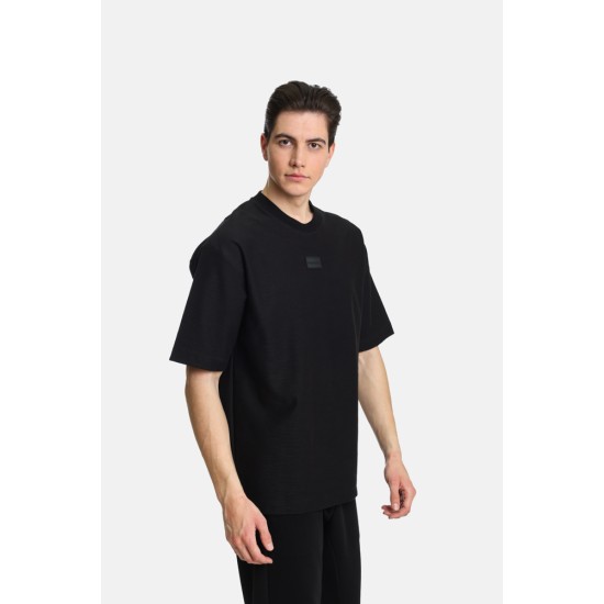 Ανδρικό oversized κοντομάνικο PACO&CO 2431068 BLACK 