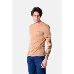 Ανδρικό T-shirt PACO&CO 2531002 CAMEL Slim Fit