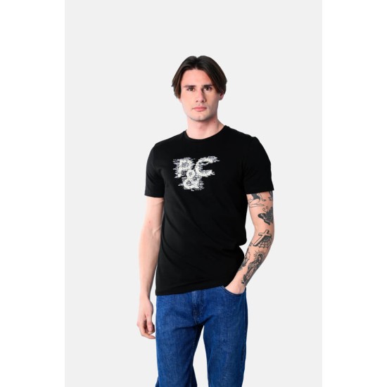 Ανδρικό T-shirt PACO&CO 2531005 BLACK Slim Fit
