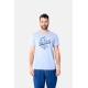Ανδρικό T-shirt PACO&CO 2531019 CIEL Κανονική γραμμή- Cotton
