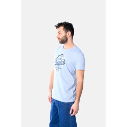Ανδρικό T-shirt PACO&CO 2531019 CIEL Κανονική γραμμή- Cotton