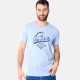 Ανδρικό T-shirt PACO&CO 2531019 CIEL Κανονική γραμμή- Cotton