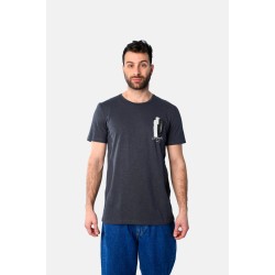 Ανδρικό T-shirt PACO&CO 2531024 GREY Κανονική γραμμή- Cotton