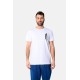 Ανδρικό T-shirt PACO&CO 2531024 WHITE Κανονική γραμμή- Cotton