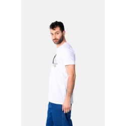Ανδρικό T-shirt PACO&CO 2531024 WHITE Κανονική γραμμή- Cotton