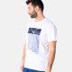 Ανδρικό T-shirt PACO&CO 2531042 WHITE Κανονική γραμμή- Cotton