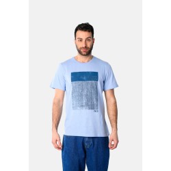 Ανδρικό T-shirt PACO&CO 2531042 CIEL Κανονική γραμμή- Cotton