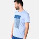 Ανδρικό T-shirt PACO&CO 2531042 CIEL Κανονική γραμμή- Cotton