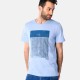 Ανδρικό T-shirt PACO&CO 2531042 CIEL Κανονική γραμμή- Cotton