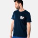 Ανδρικό T-shirt PACO&CO 2531046 NAVY Κανονική γραμμή- Cotton