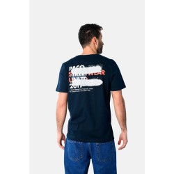 Ανδρικό T-shirt PACO&CO 2531046 NAVY Κανονική γραμμή- Cotton