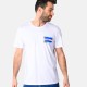 Ανδρικό T-shirt PACO&CO 2531046 WHITE Κανονική γραμμή- Cotton