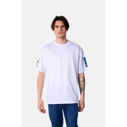 Ανδρικό oversized κοντομάνικο PACO&CO 2531075 WHITE