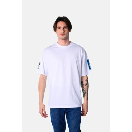 Ανδρικό oversized κοντομάνικο PACO&CO 2531075 WHITE