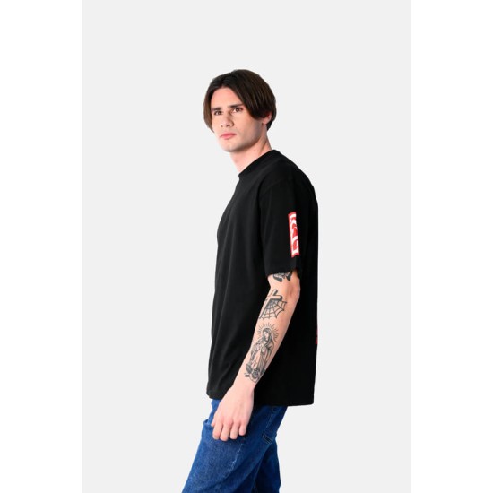 Ανδρικό oversized κοντομάνικο PACO&CO 2531075 BLACK 