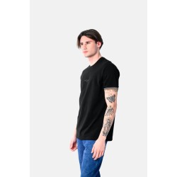PACO&CO 2531093 BLACK T-SHIRT Λαιμόκοψη Πικέ 