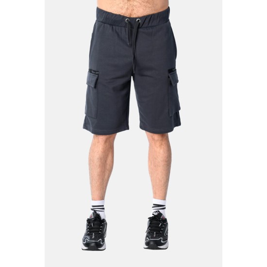 Ανδρική βαμβακερή βερμούδα PACO&CO 2531403 ANTHRACITE