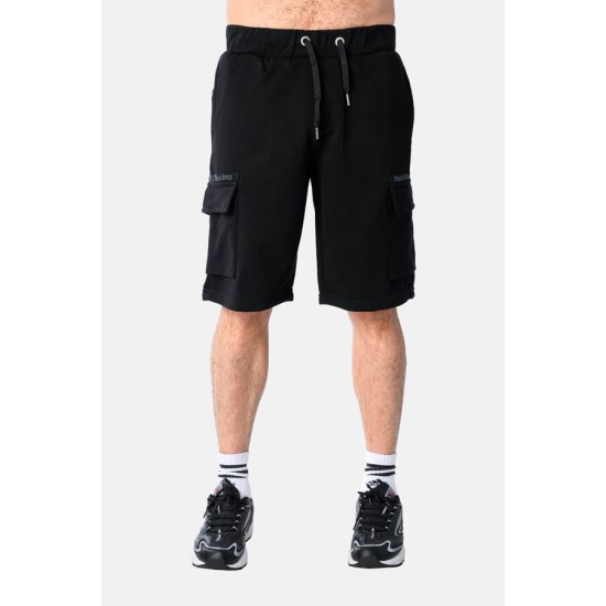 Ανδρική βαμβακερή βερμούδα PACO&CO 2531403 BLACK