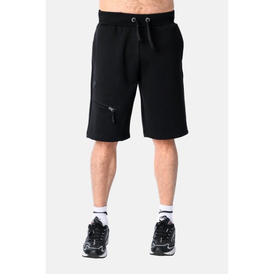 Ανδρική βαμβακερή βερμούδα PACO&CO 2531405 BLACK